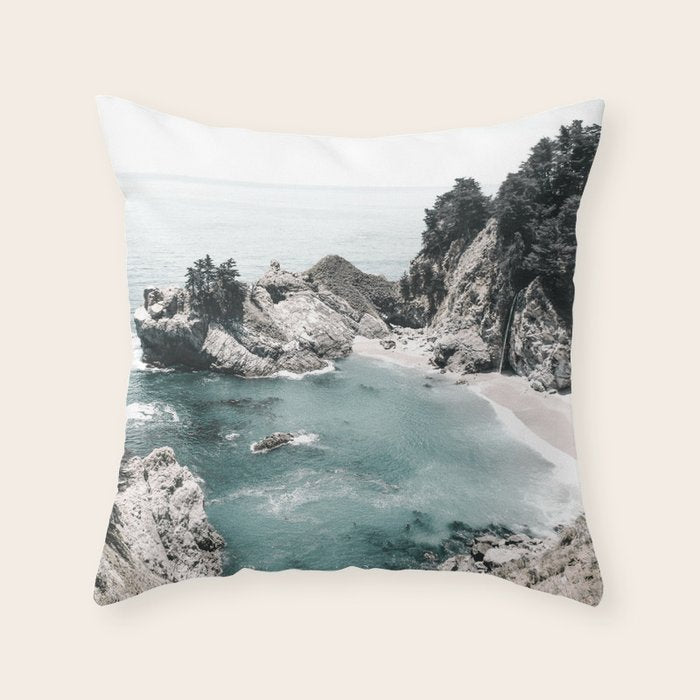 California Beach Throw Pillow Gallery Image 6