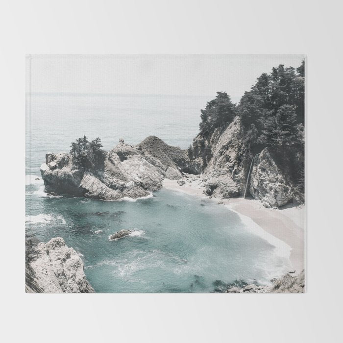 California Beach Throw Blanket Gallery Image 2