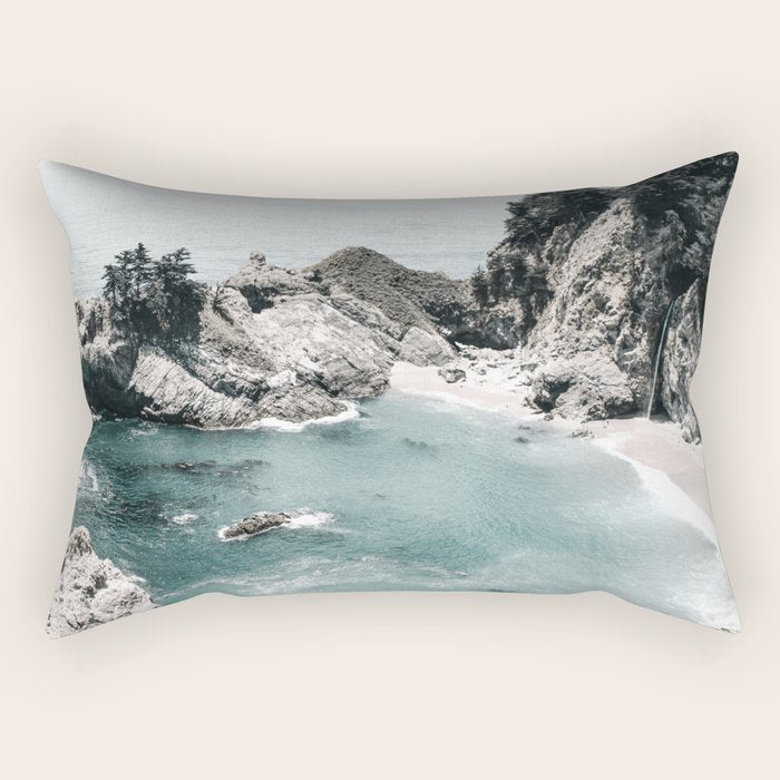 California Beach Rectangular Pillow Gallery Image 1