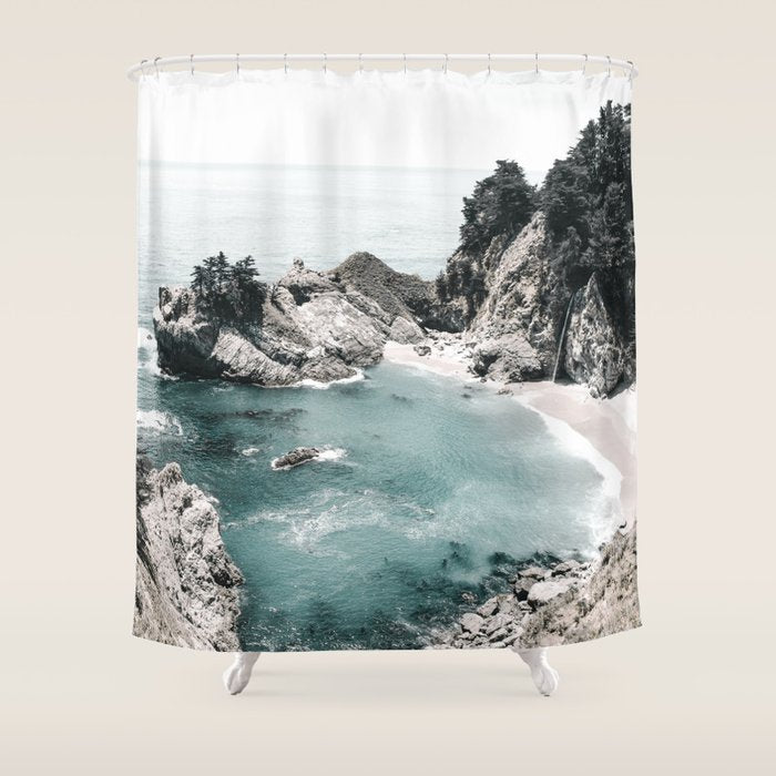 California Beach Shower Curtain Gallery Image 1