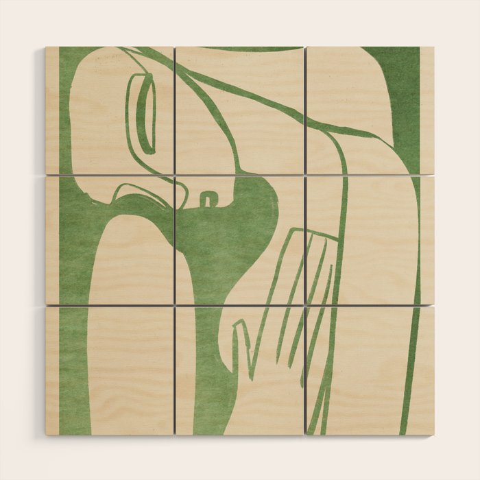 Abstract Female Figure 21 Wood Wall Art Gallery Image 1