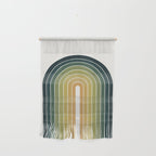 Gradient Arch XXVI Green Tones Mid Century Modern Rainbow Wall Hanging Gallery Image 1