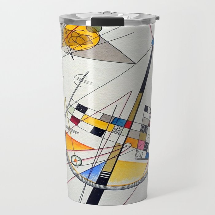 Wassily Kandinsky Delicate Tension Travel Mug Gallery Image 1