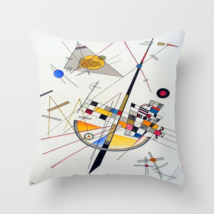 Wassily Kandinsky Delicate Tension Throw Pillow Gallery Image 6