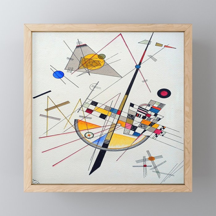 Wassily Kandinsky Delicate Tension Mini Art Print Gallery Image 1