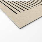 Circle black and white Stripes Welcome Mat Gallery Image 2