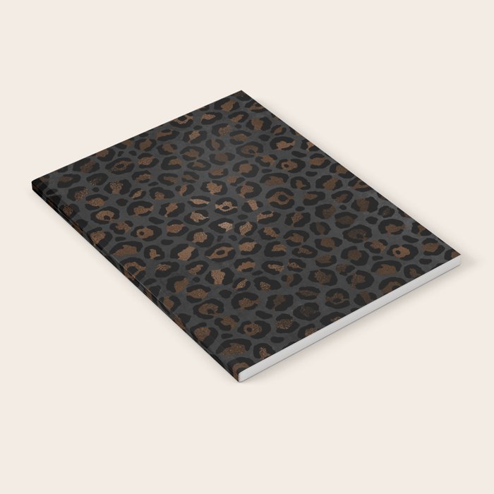 Beautiful Black Leopard Design Pattern Notebook Gallery Image 1