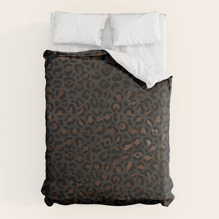 Beautiful Black Leopard Design Pattern Comforter Gallery Image 6