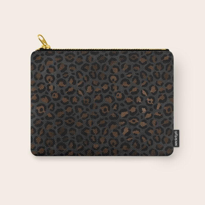 Beautiful Black Leopard Design Pattern Carry All Pouch Gallery Image 1