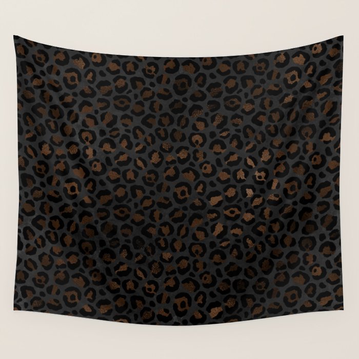 Beautiful Black Leopard Design Pattern Wall Tapestry Gallery Image 4