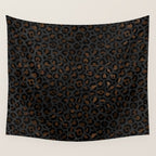 Beautiful Black Leopard Design Pattern Wall Tapestry Gallery Image 4