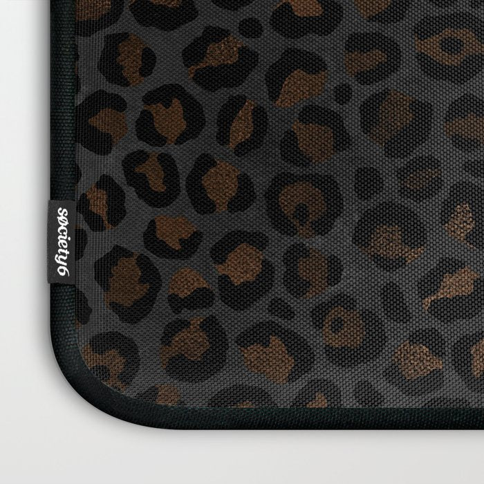 Beautiful Black Leopard Design Pattern Laptop Sleeve Gallery Image 3