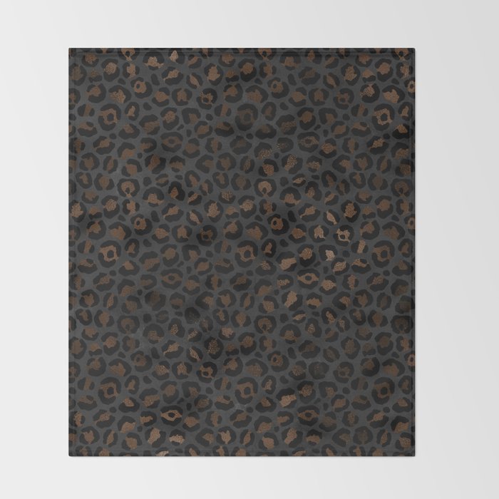 Beautiful Black Leopard Design Pattern Throw Blanket Gallery Image 2
