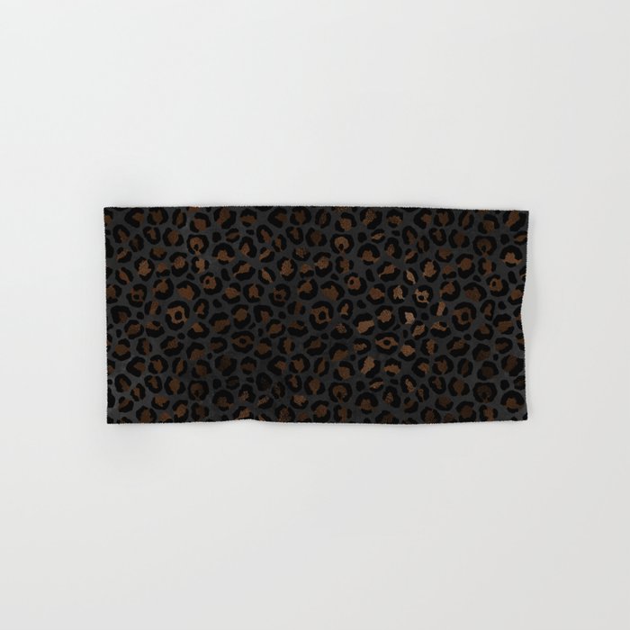 Beautiful Black Leopard Design Pattern Bath Towel Gallery Image 1