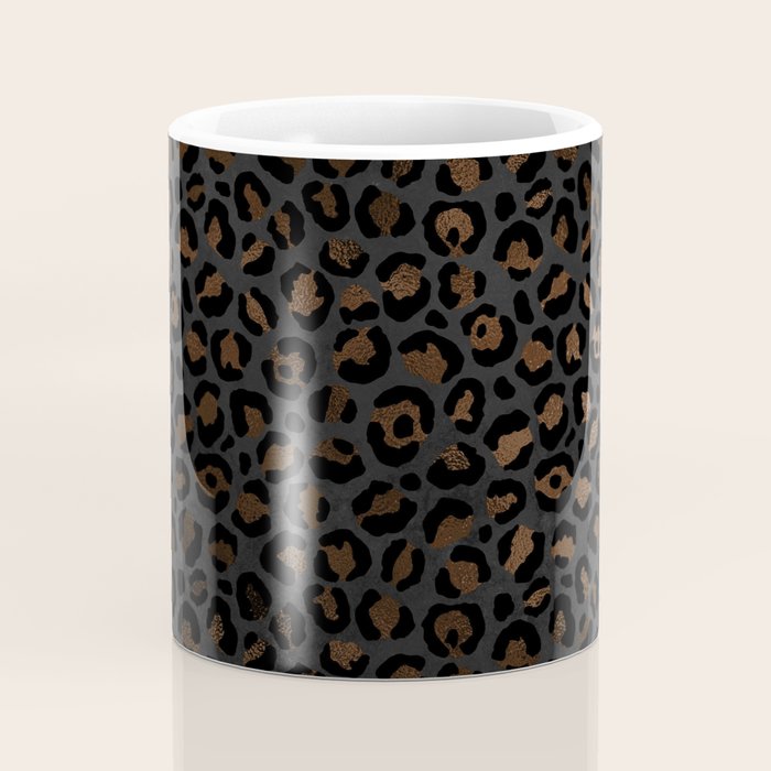 Beautiful Black Leopard Design Pattern Coffee Mug Gallery Image 4