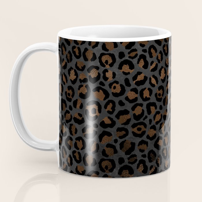 Beautiful Black Leopard Design Pattern Coffee Mug Gallery Image 3