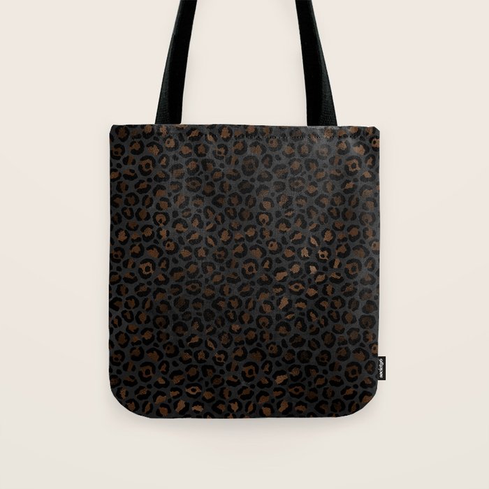 Beautiful Black Leopard Design Pattern Tote Bag Gallery Image 1