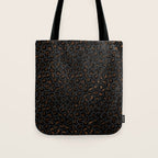Beautiful Black Leopard Design Pattern Tote Bag Gallery Image 1