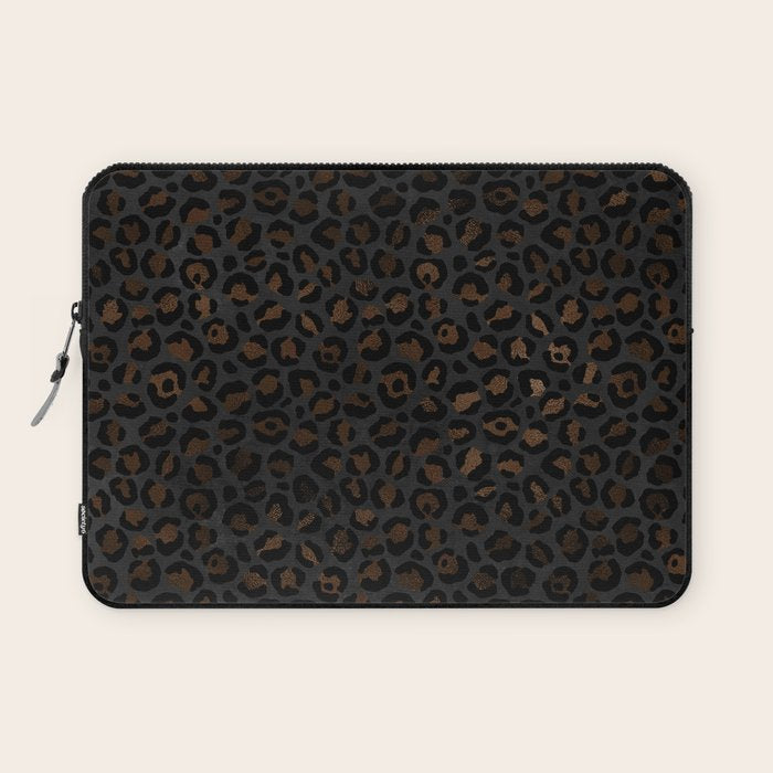 Beautiful Black Leopard Design Pattern Laptop Sleeve Gallery Image 1