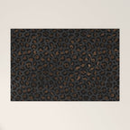 Beautiful Black Leopard Design Pattern Welcome Mat Gallery Image 1