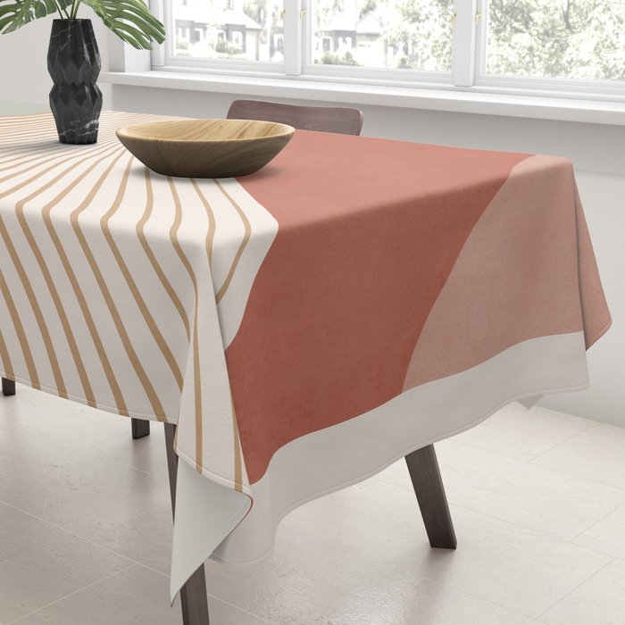 Modern Abstract Minimal Shapes 104 Tablecloth Gallery Image 3