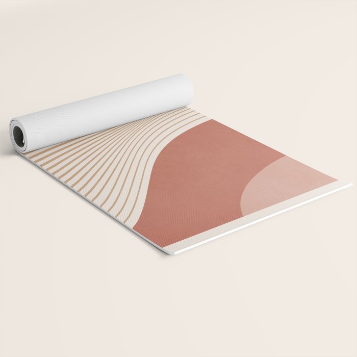 Modern Abstract Minimal Shapes 104 Yoga Mat Gallery Image 2
