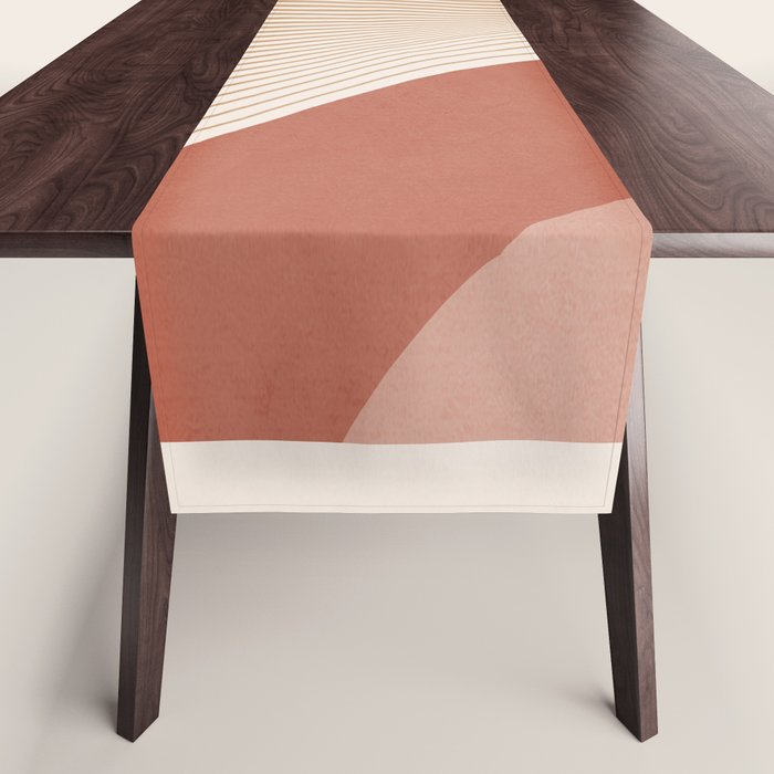 Modern Abstract Minimal Shapes 104 Table Runner Gallery Image 1