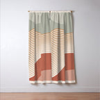 Modern Abstract Minimal Shapes 104 Window Curtain Gallery Image 3