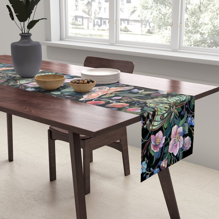 Moon Moth Mushroom Table Runner Gallery Image 2