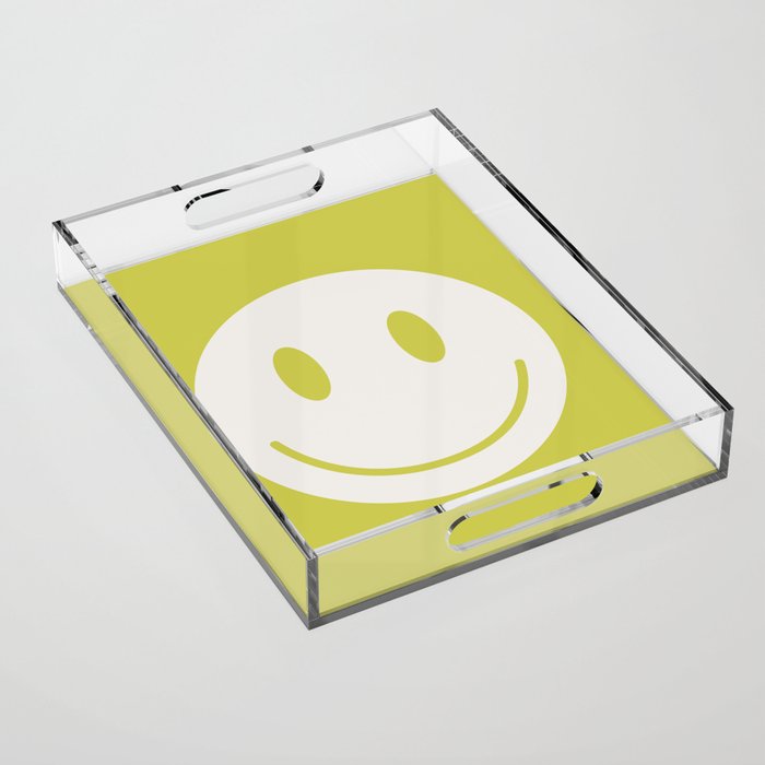 Happy Thoughts Lime Acrylic Tray Gallery Image 1