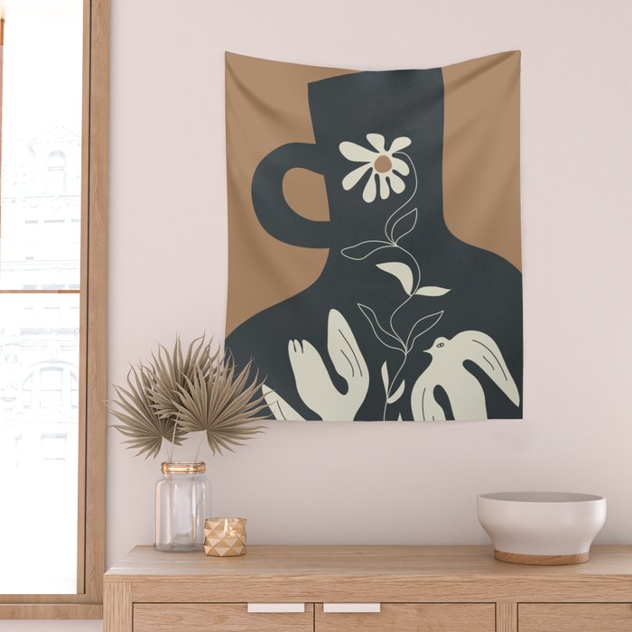 Harmony in Bloom 1 Wall Tapestry Gallery Image 2