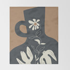 Harmony in Bloom 1 Throw Blanket Gallery Image 2