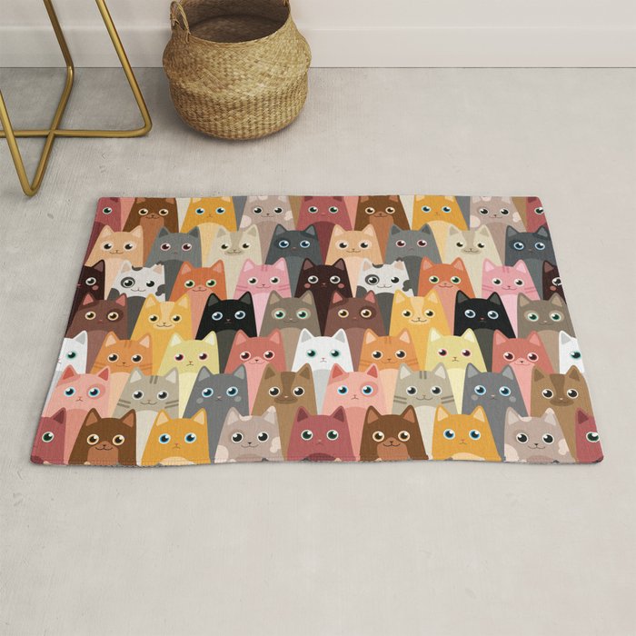 Cats Pattern Rug Gallery Image 1