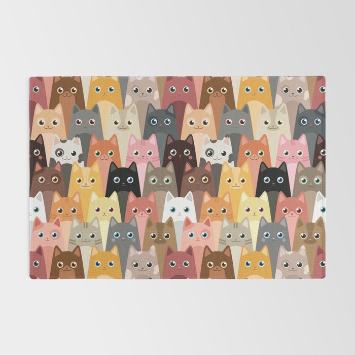Cats Pattern Rug Gallery Image 2