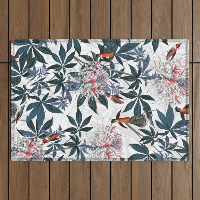 Hummingbirds - I Outdoor Rug Gallery Image 1