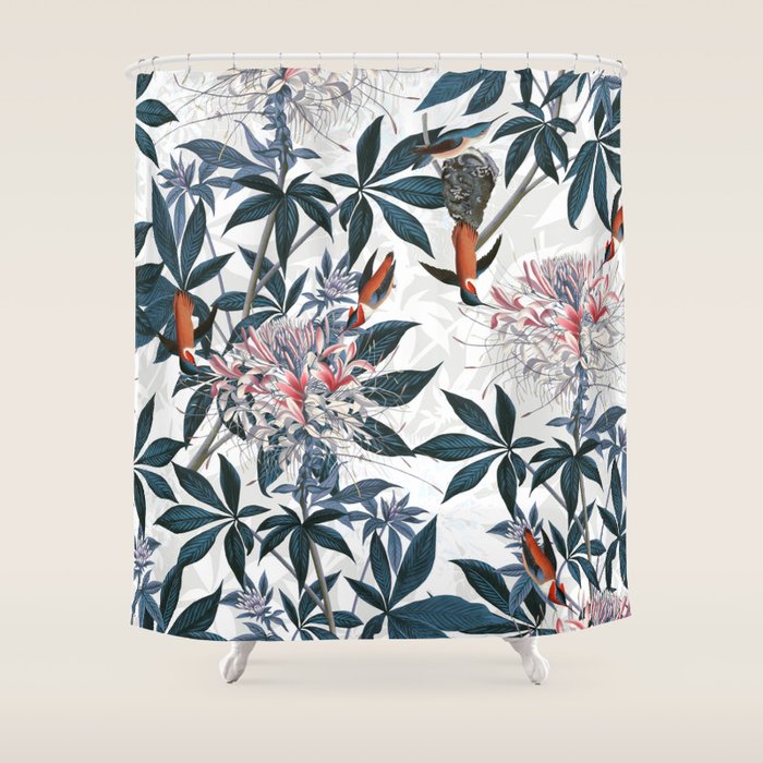 Hummingbirds - I Shower Curtain Gallery Image 1
