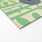 Cat in flower garden Welcome Mat Gallery Image 2