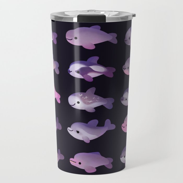 Dolphin Day - dark Travel Mug Gallery Image 1