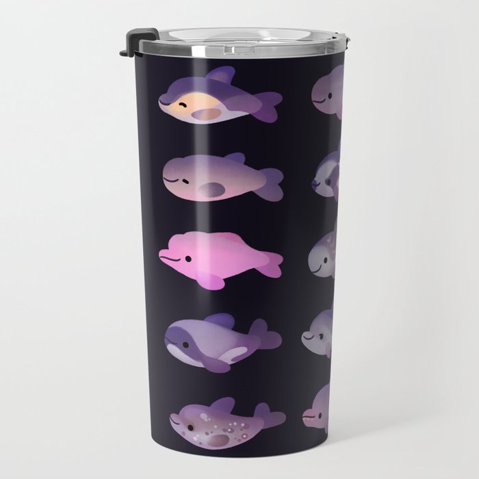 Dolphin Day - dark Travel Mug Gallery Image 3