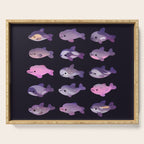 Dolphin Day - dark Serving Tray Gallery Image 1