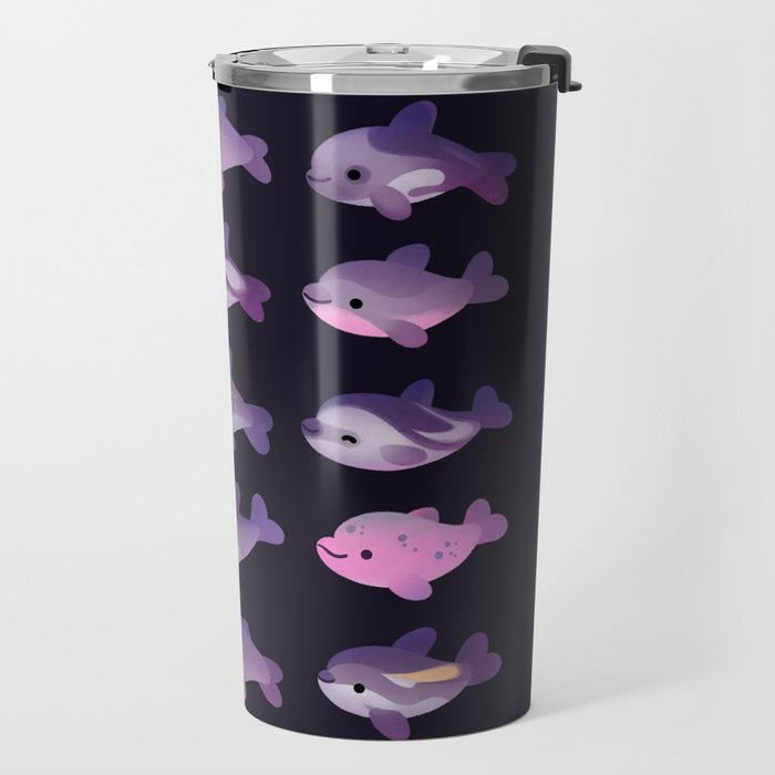 Dolphin Day - dark Travel Mug Gallery Image 2