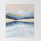 Winter Reflection Throw Blanket Gallery Image 2