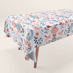 Folk Art Christmas Tablecloth Gallery Image 1