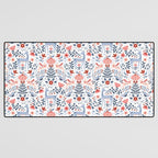 Folk Art Christmas Desk Mat Gallery Image 3