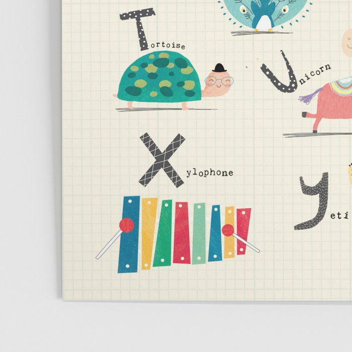 Animal Alphabet Poster Gallery Image 3