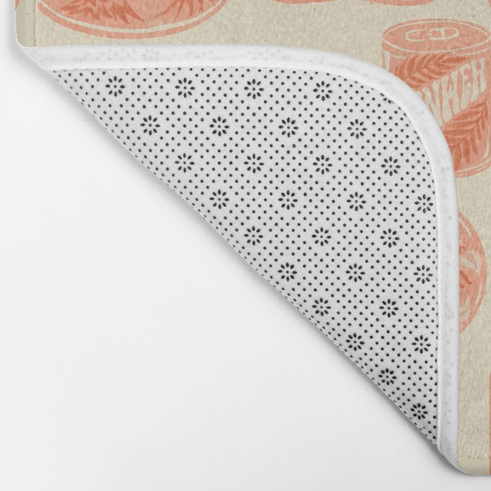 Vagabondâs Cupboard - peach and cream Bath Mat Gallery Image 2
