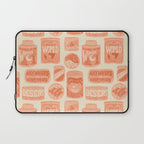 Vagabondâs Cupboard - peach and cream Laptop Sleeve Gallery Image 1