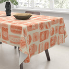 Vagabondâs Cupboard - peach and cream Tablecloth Gallery Image 3