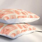 Vagabondâs Cupboard - peach and cream Pillow Sham Gallery Image 3