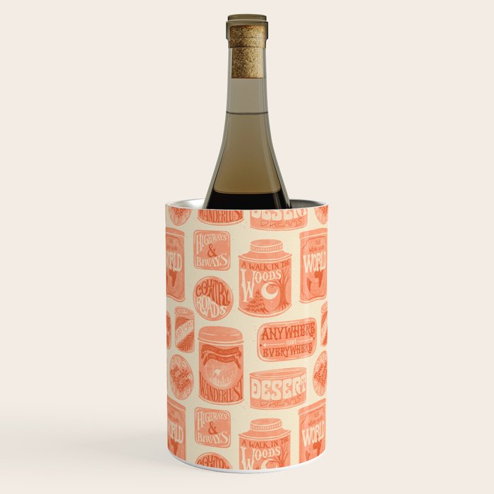 Vagabondâs Cupboard - peach and cream Wine Chiller Gallery Image 2